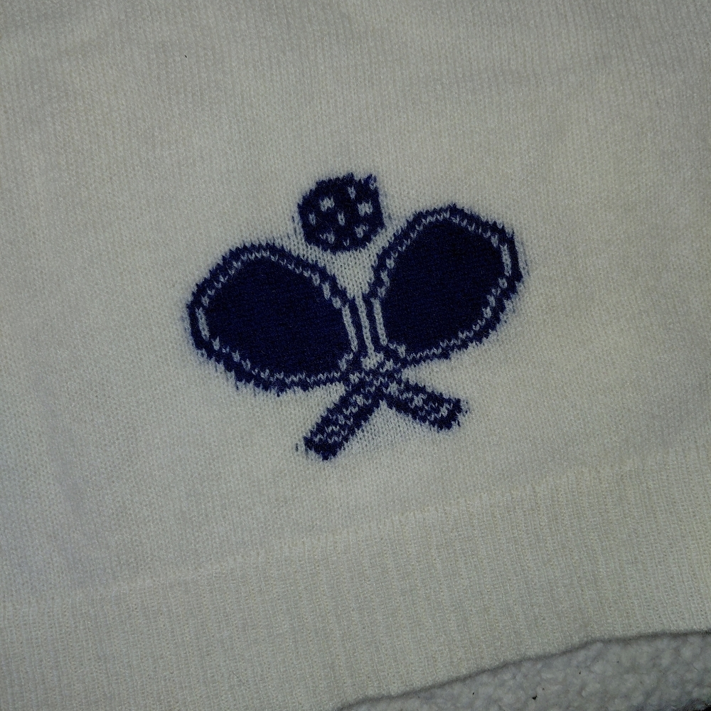 Alashan 100% Cashmere Pickleball Sweater‎ Women's Size Small Preppy Lightweight - Picture 4 of 7